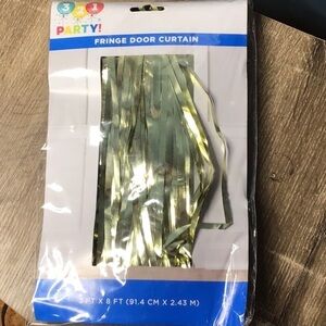 Gold Fringe Door Curtain (0222)